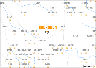 map of Boukoula