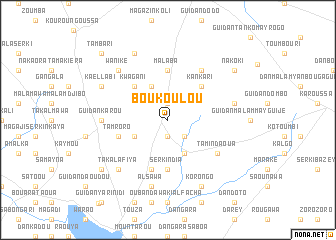 map of Boukoulou