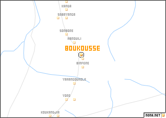 map of Boukoussé
