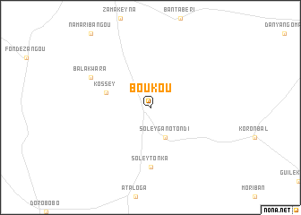 map of Boukou