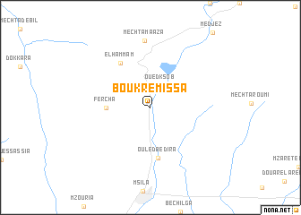 map of Bou Kremissa