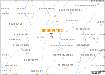 map of Bou Kricha