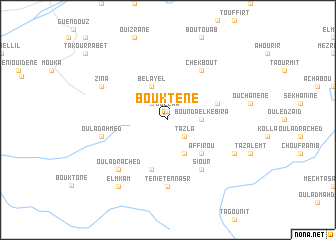 map of Bouktene