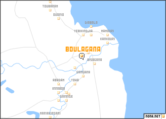 map of Boulagana