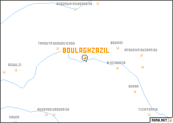 map of Bou Laghzazil