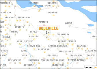 map of Boulaille