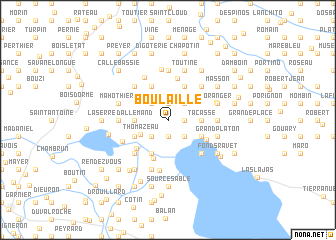 map of Boulaille