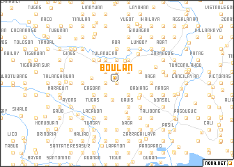 map of Boulan