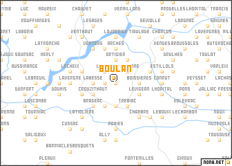 map of Boulan