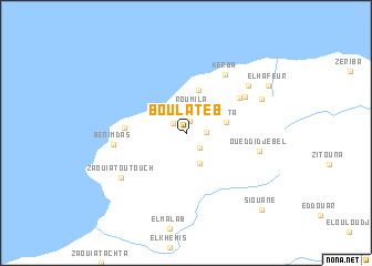 map of Bou Lateb