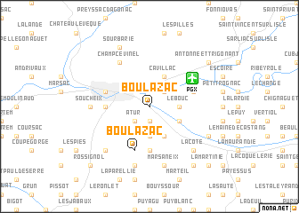 map of Boulazac