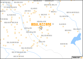 map of Bou Lazzane