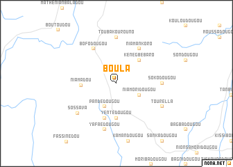 map of Boula