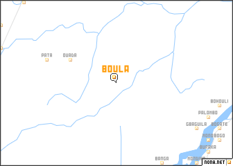 map of Boula