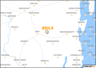map of Boula