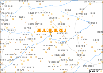 map of Bouldavourou