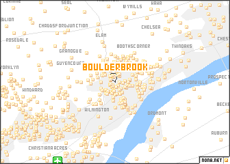 map of Boulder Brook