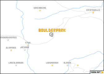 map of Boulder Park