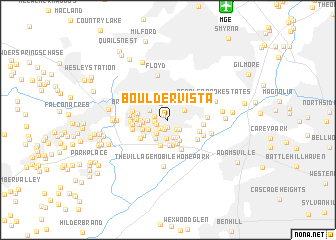 map of Boulder Vista