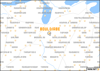 map of Bouldiabé