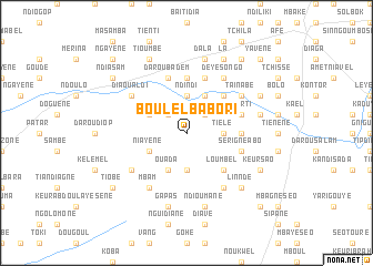 map of Boulel Babori