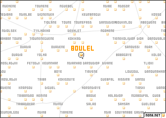 map of Boulel