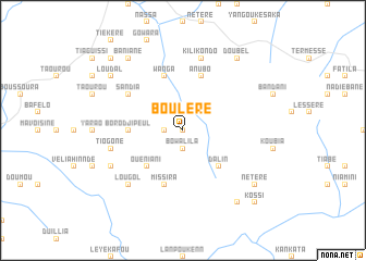 map of Bouléré