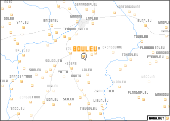 map of Bouleu