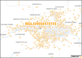 map of Boulevard Estates