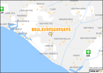 map of Boulevard Gardens