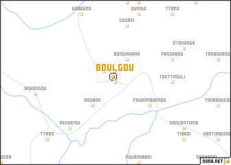 map of Boulgou