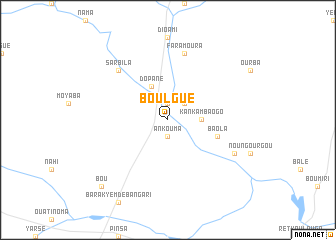 map of Boulgué