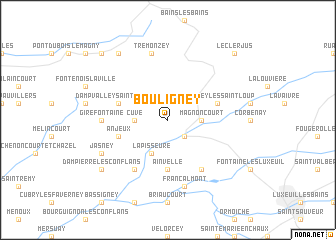 map of Bouligney