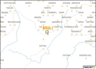map of Bouli