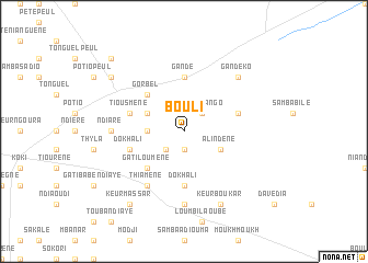 map of Bouli