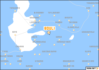 map of Bouli