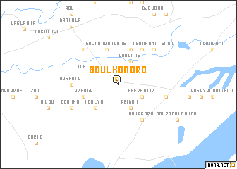 map of Boulkonoro