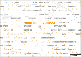 map of Boulogne-la-Grasse