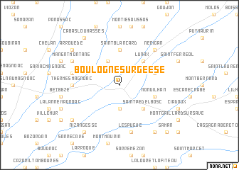 map of Boulogne-sur-Geese