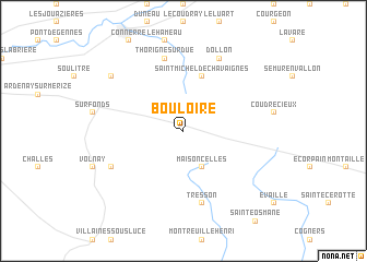 map of Bouloire