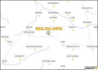 map of Boulouli Waré