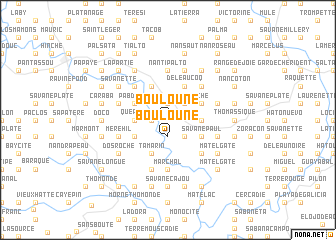 map of Bouloune