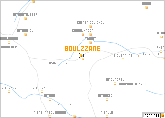 map of Boulzzane