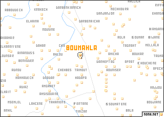 map of Bou Mahla