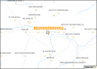 map of Boumahra Ahmed