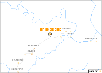 map of Boumakaba