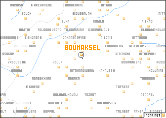 map of Bou Maksel