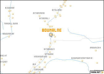 map of Boumalne