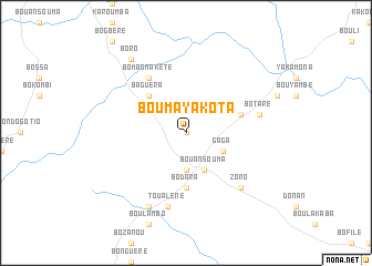 map of Boumaya-Kota