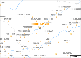 map of Bou Megrane